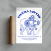 Load image into Gallery viewer, Cinema Lovers contemporary wall art print by Carilla Karahan - sold by DROOL