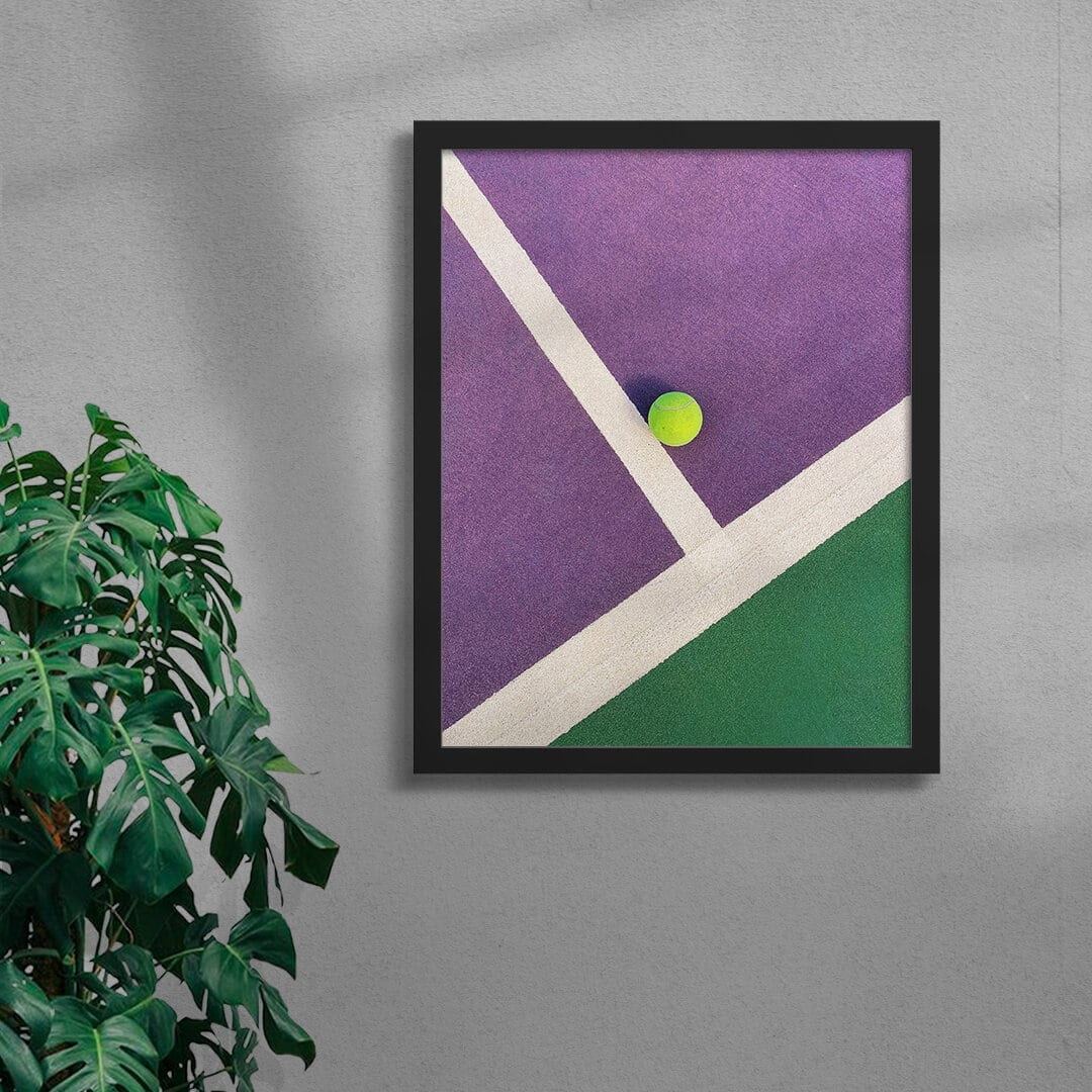 Tennis 3 contemporary wall art print by Burak Boylu - sold by DROOL