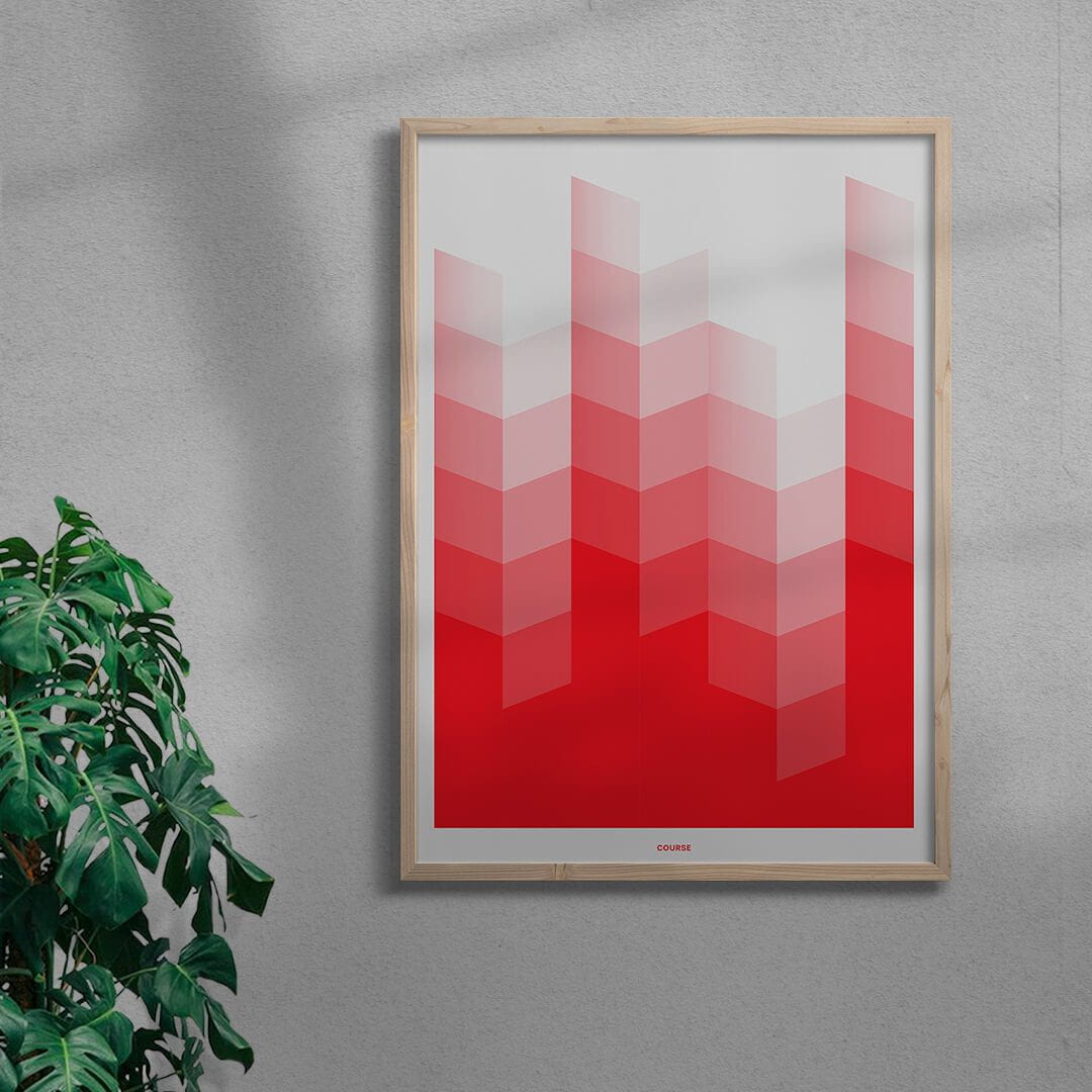 Course contemporary wall art print by Jerry-Lee Bosmans - sold by DROOL