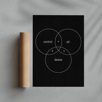 Thumbnail for Ctrl+Alt+Del contemporary wall art print by Roman Post. - sold by DROOL