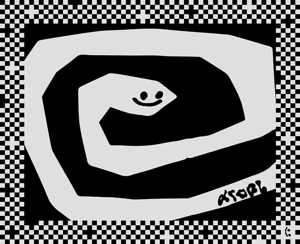 I'm a snaaake Blanket contemporary wall art print by DROOL - sold by DROOL