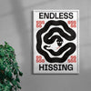 Endless Hissing contemporary wall art print by Alexander Khabbazi - sold by DROOL