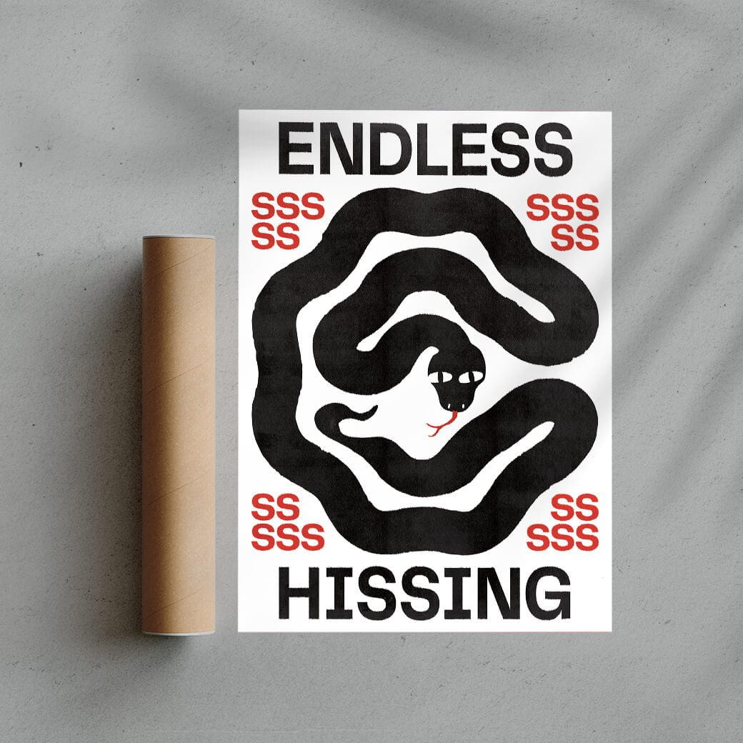 Endless Hissing contemporary wall art print by Alexander Khabbazi - sold by DROOL