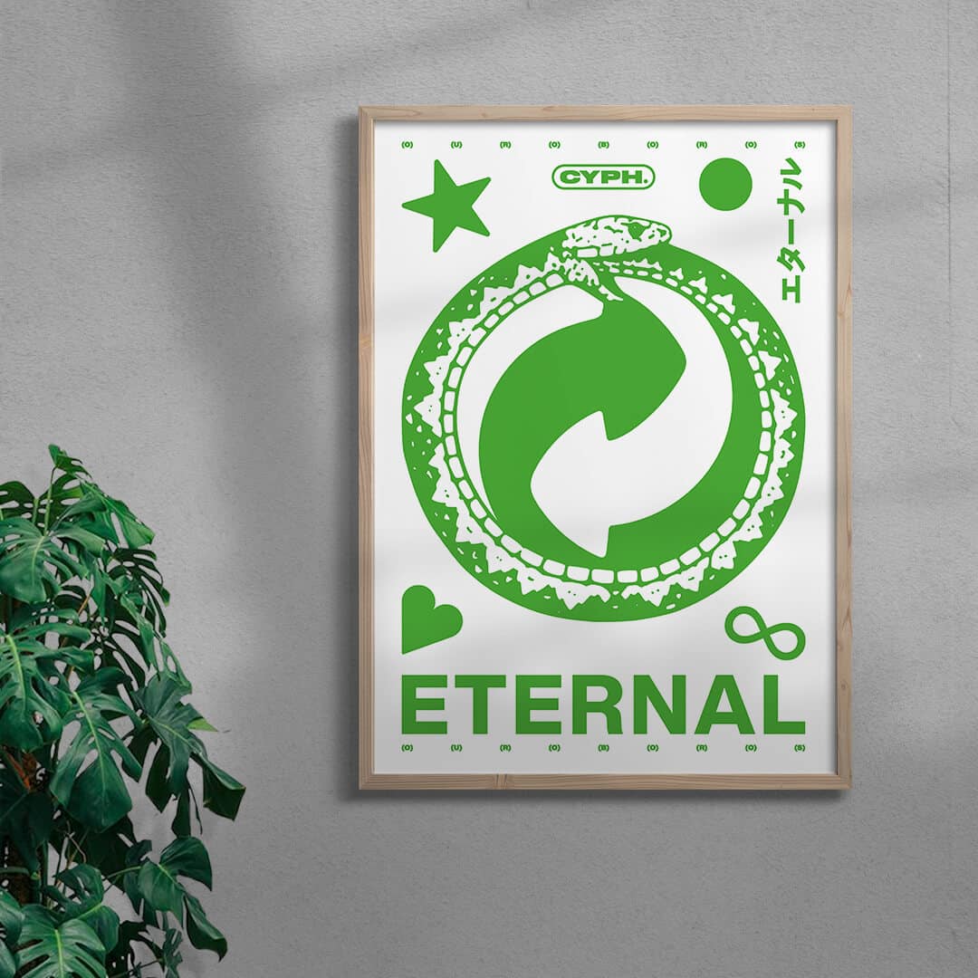 Eternal 2 contemporary wall art print by CYPH-ART - sold by DROOL