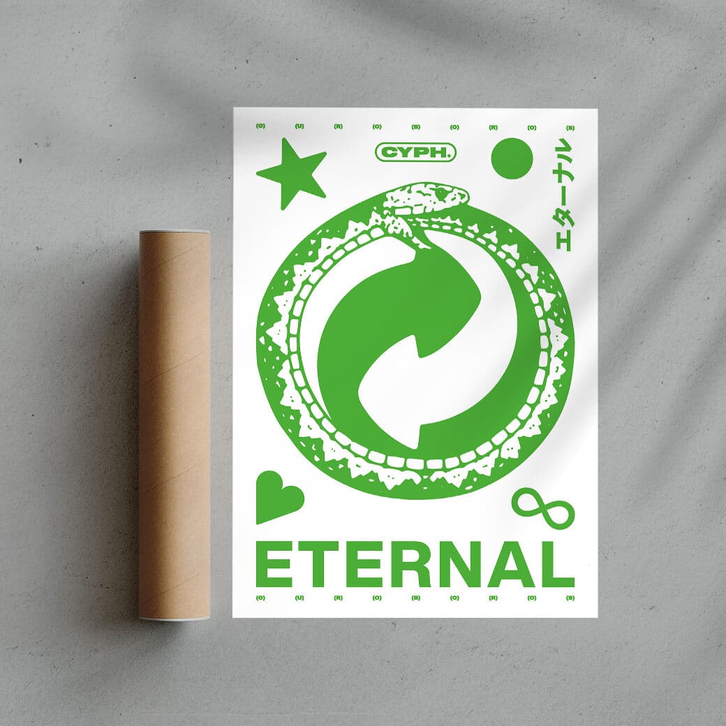 Eternal 2 contemporary wall art print by CYPH-ART - sold by DROOL