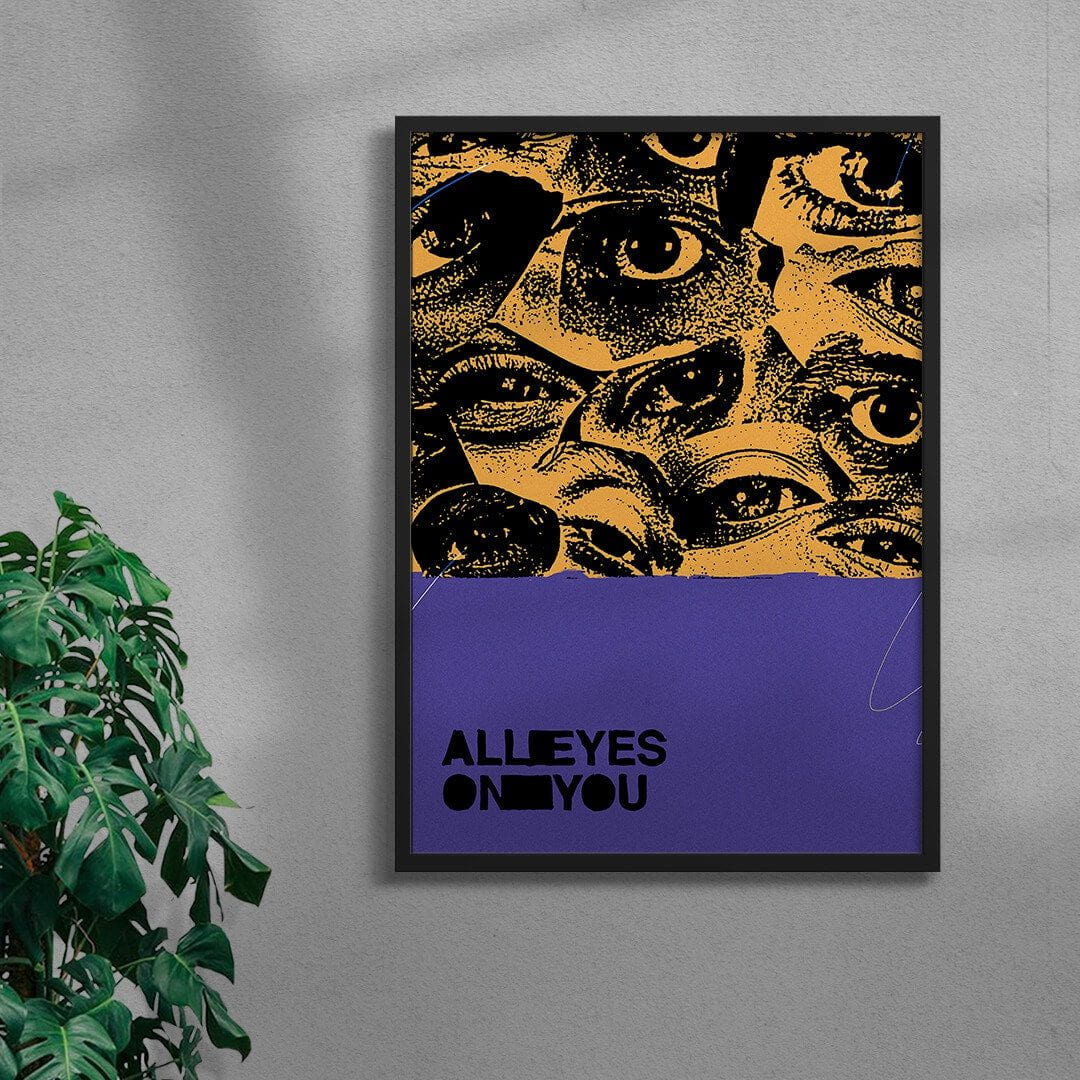 All eyes on you. contemporary wall art print by Jorge Santos - sold by DROOL