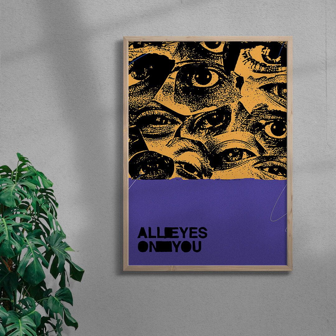 All eyes on you. contemporary wall art print by Jorge Santos - sold by DROOL