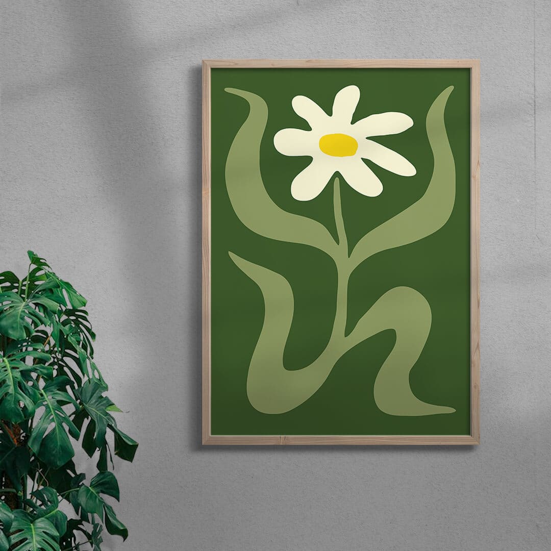 Flower 2 contemporary wall art print by Max Blackmore - sold by DROOL
