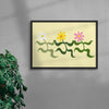 Flower 5 contemporary wall art print by Max Blackmore - sold by DROOL