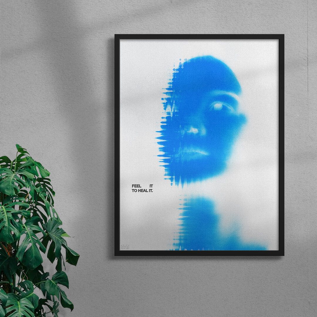 Feel it contemporary wall art print by Antoine Paikert - sold by DROOL