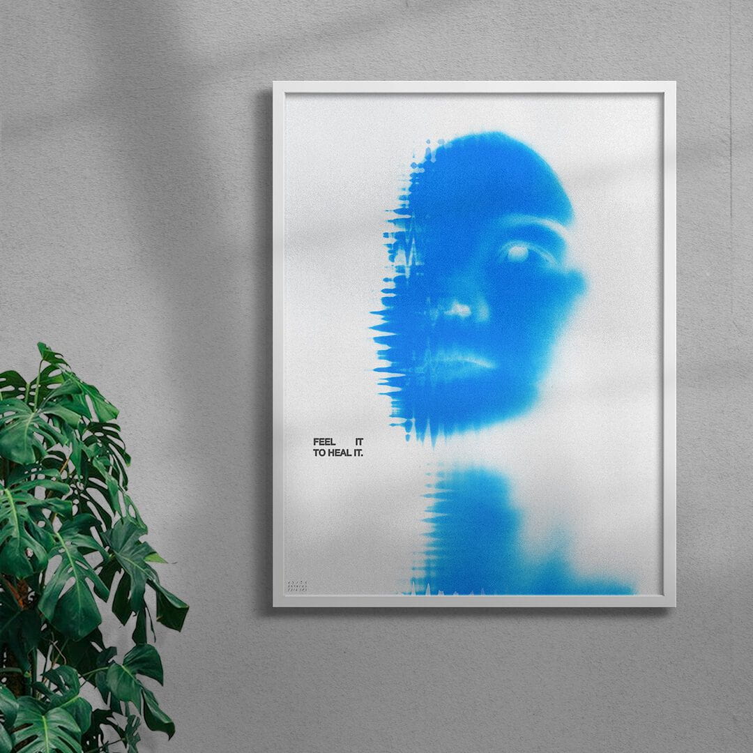 Feel it contemporary wall art print by Antoine Paikert - sold by DROOL