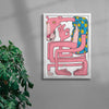 Load image into Gallery viewer, Feelin Fine contemporary wall art print by Mellor - sold by DROOL