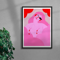 Thumbnail for Flirty contemporary wall art print by Kissi Ussuki - sold by DROOL