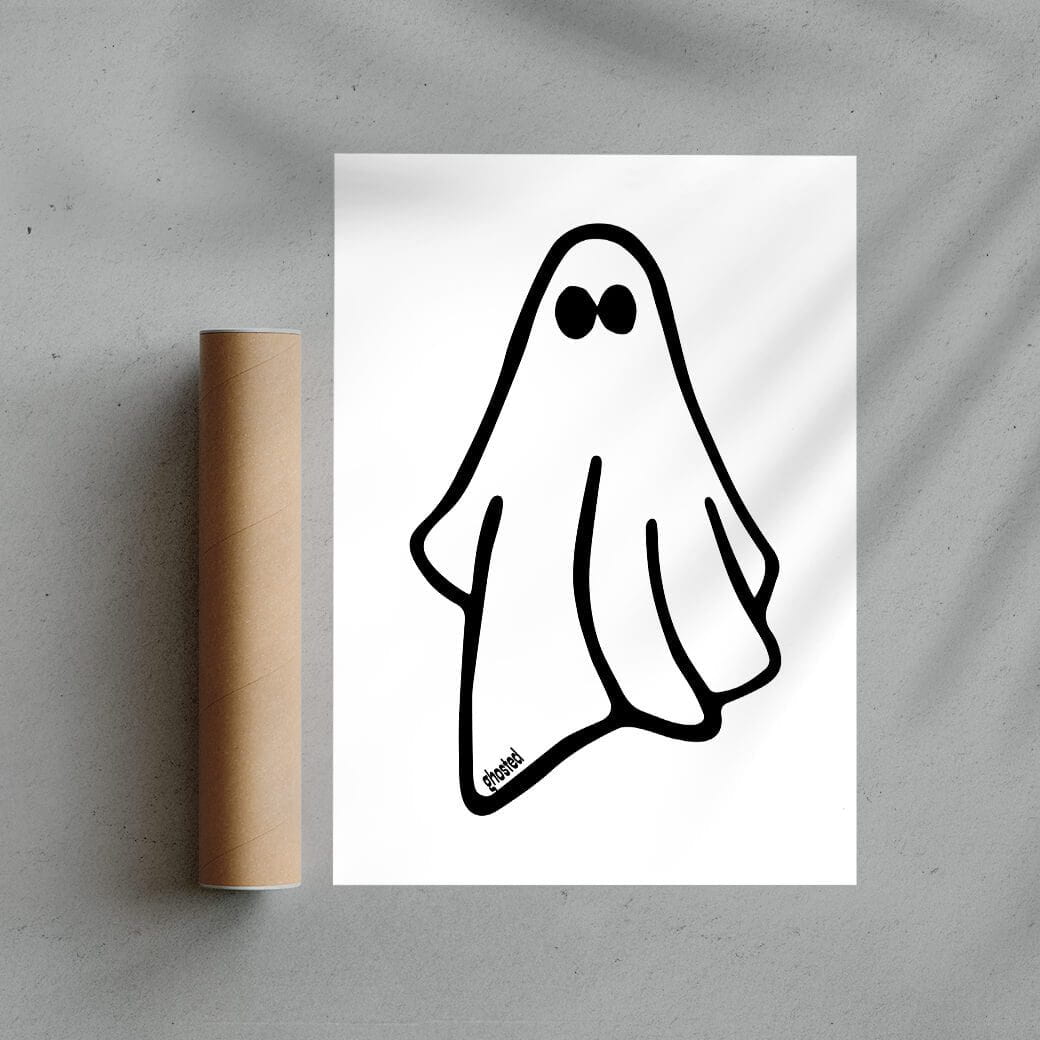 Ghosted contemporary wall art print by Adam Foster - sold by DROOL