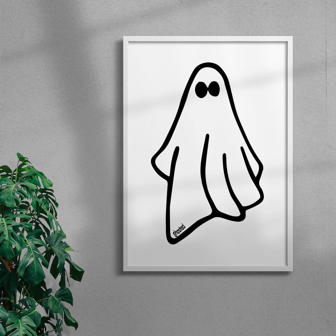 Ghosted contemporary wall art print by Adam Foster - sold by DROOL