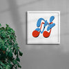 Load image into Gallery viewer, Groovin&#39; contemporary wall art print by Jocelyn Tsaih - sold by DROOL