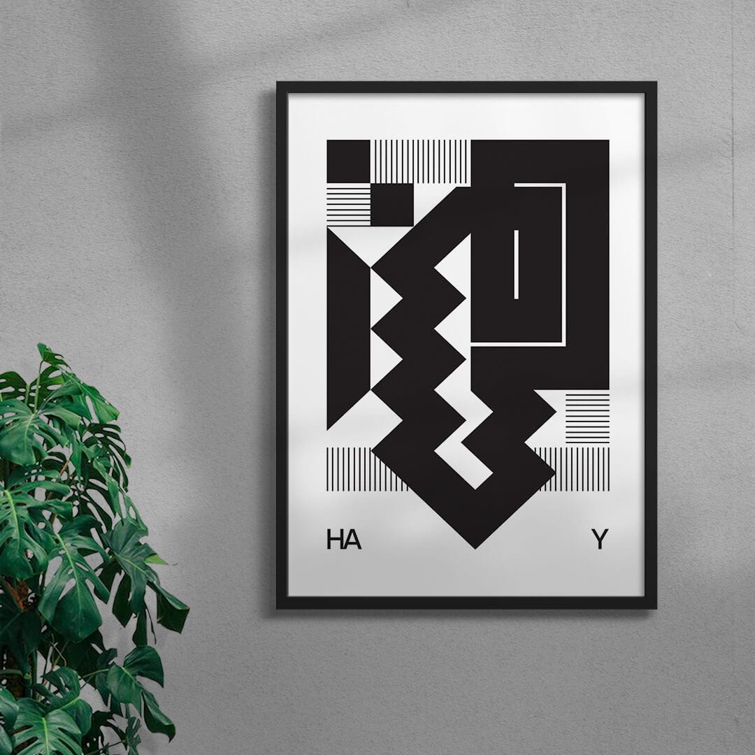 HAY contemporary wall art print by Przemek Bizoń - sold by DROOL