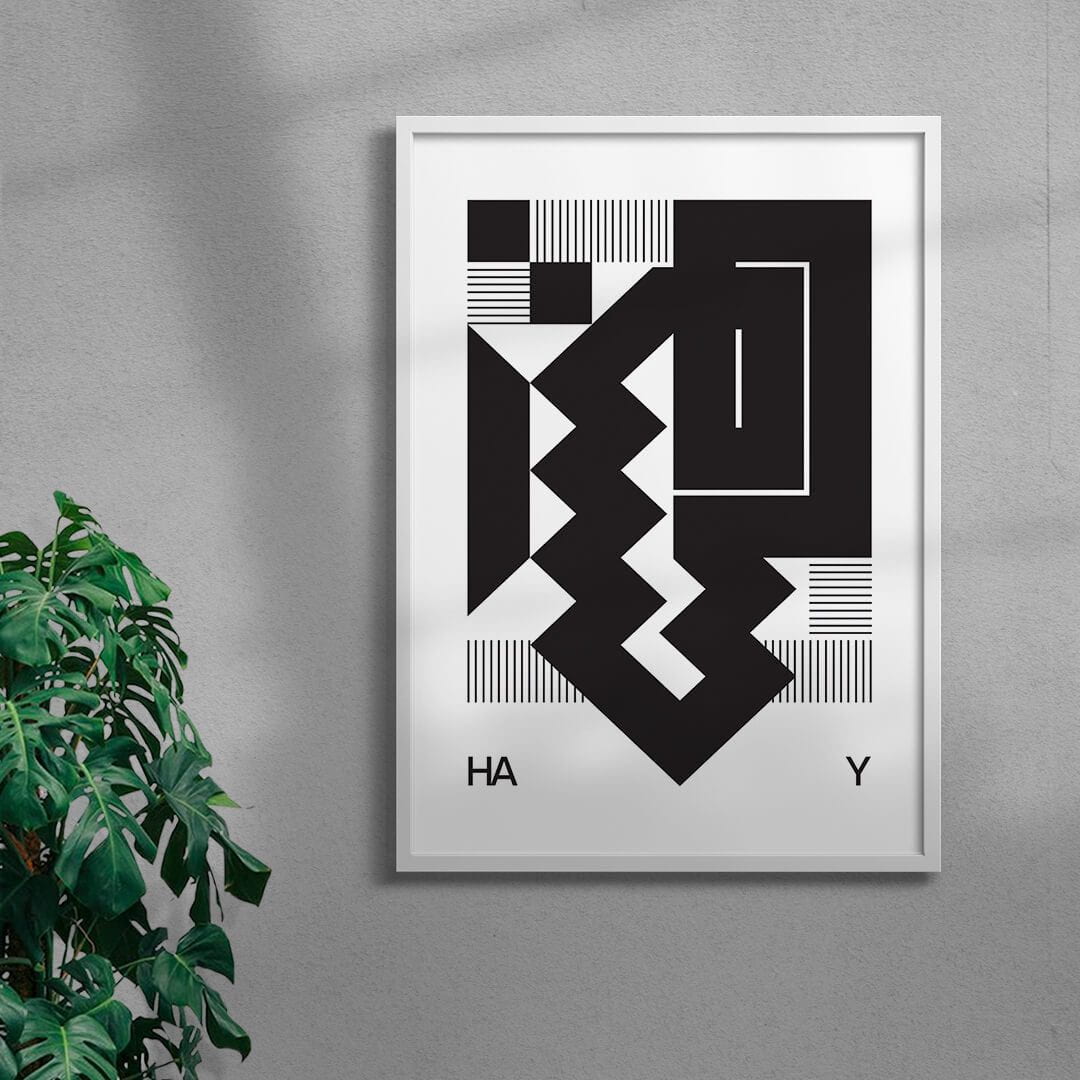 HAY contemporary wall art print by Przemek Bizoń - sold by DROOL