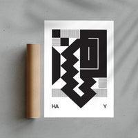 Thumbnail for HAY contemporary wall art print by Przemek Bizoń - sold by DROOL