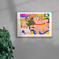 Thumbnail for La plage contemporary wall art print by Cépé - sold by DROOL