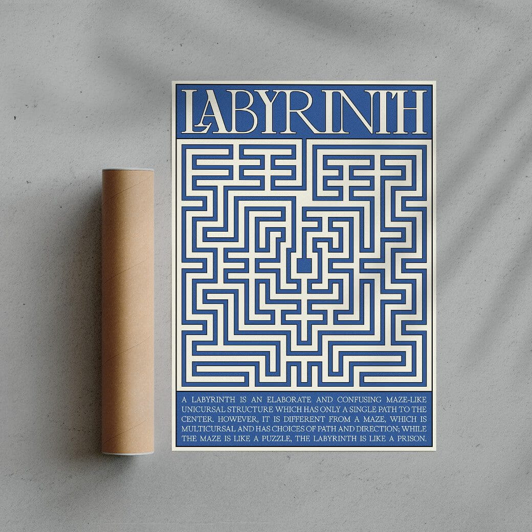 Labyrinth Contemporary Art Print - DROOL