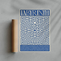 Thumbnail for Labyrinth contemporary wall art print by Utsav Verma - sold by DROOL