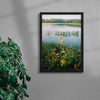 Lake Siloam contemporary wall art print by Kenzie Meeker - sold by DROOL
