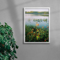 Thumbnail for Lake Siloam contemporary wall art print by Kenzie Meeker - sold by DROOL