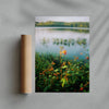 Lake Siloam contemporary wall art print by Kenzie Meeker - sold by DROOL