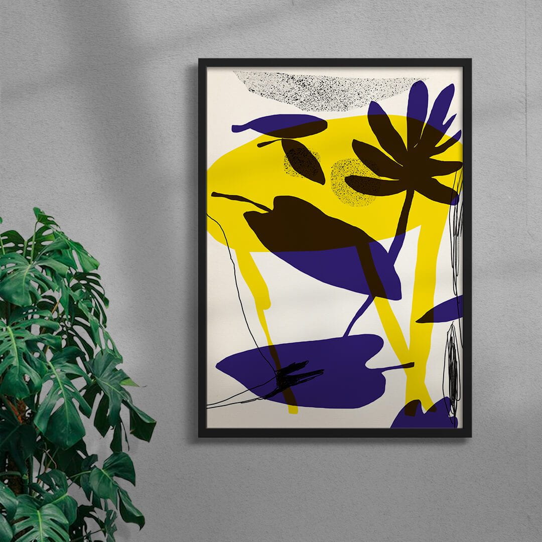 LEAVES contemporary wall art print by Eamonn O'Boyle - sold by DROOL