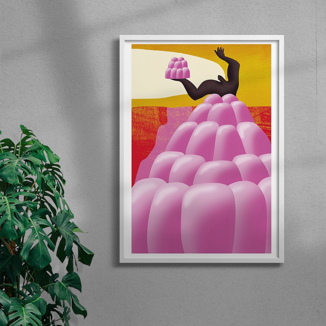 Let Us Eat Jelly contemporary wall art print by Hayley Wall - sold by DROOL