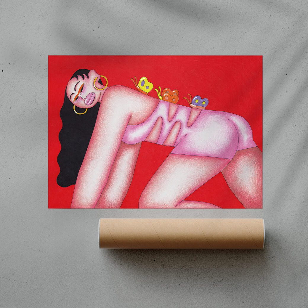 Lockdown Sex contemporary wall art print by Haein Kim - sold by DROOL