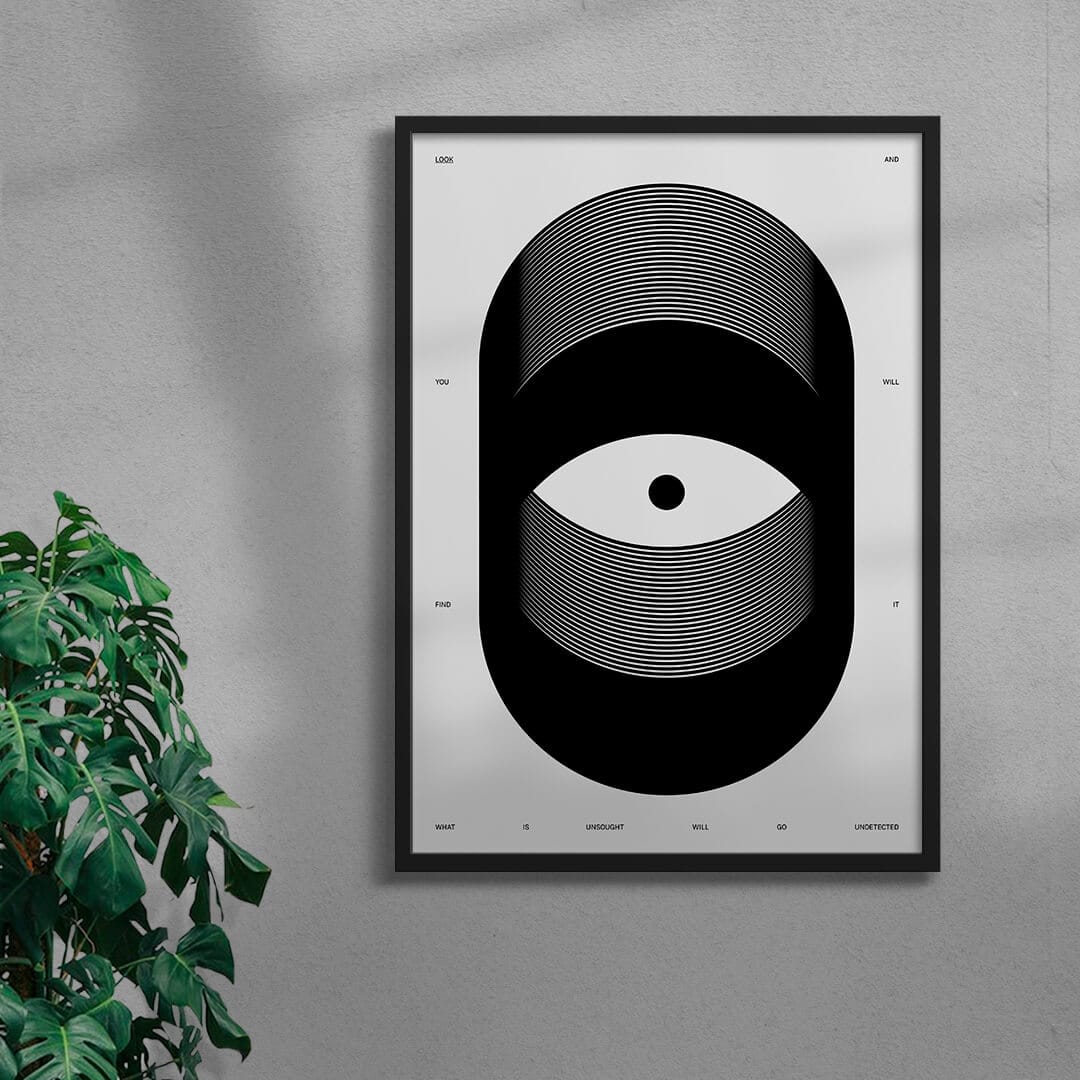 Look contemporary wall art print by John Schulisch - sold by DROOL