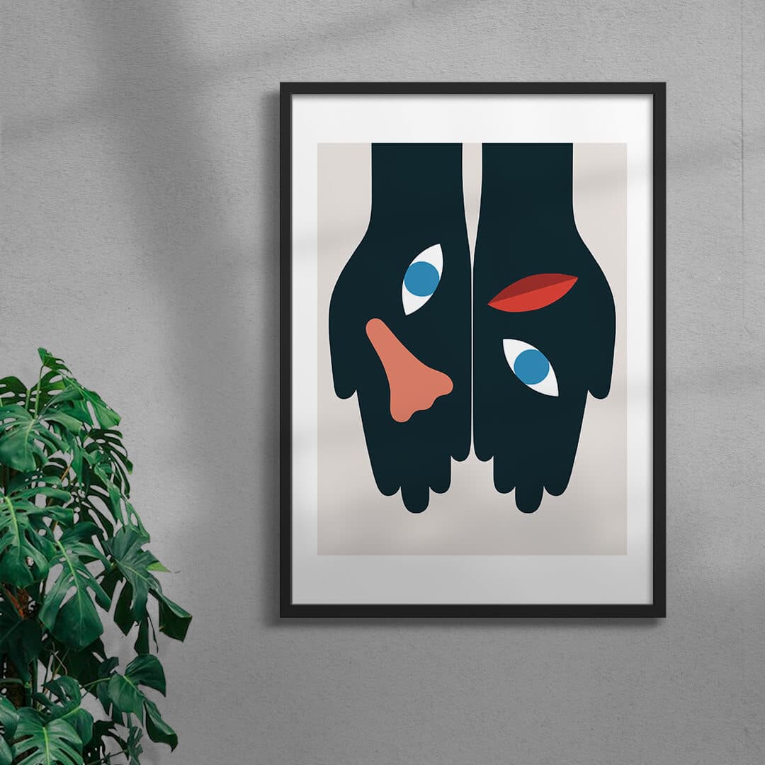 Loose Face contemporary wall art print by David Vanadia - sold by DROOL