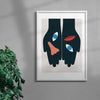 Load image into Gallery viewer, Loose Face contemporary wall art print by David Vanadia - sold by DROOL