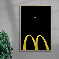 Thumbnail for M for Moon contemporary wall art print by Eve Lee - sold by DROOL