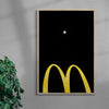 Load image into Gallery viewer, M for Moon contemporary wall art print by Eve Lee - sold by DROOL