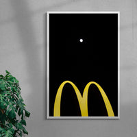 Thumbnail for M for Moon contemporary wall art print by Eve Lee - sold by DROOL