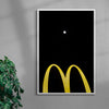 Load image into Gallery viewer, M for Moon contemporary wall art print by Eve Lee - sold by DROOL