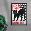 Load image into Gallery viewer, Nine Lives contemporary wall art print by Alexander Khabbazi - sold by DROOL