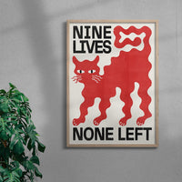 Thumbnail for Nine Lives contemporary wall art print by Alexander Khabbazi - sold by DROOL