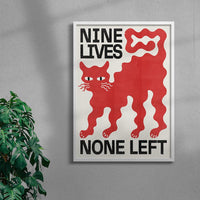 Thumbnail for Nine Lives contemporary wall art print by Alexander Khabbazi - sold by DROOL