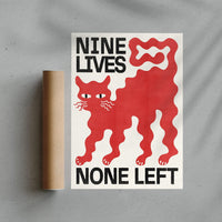 Thumbnail for Nine Lives contemporary wall art print by Alexander Khabbazi - sold by DROOL