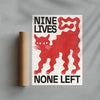 Load image into Gallery viewer, Nine Lives contemporary wall art print by Alexander Khabbazi - sold by DROOL
