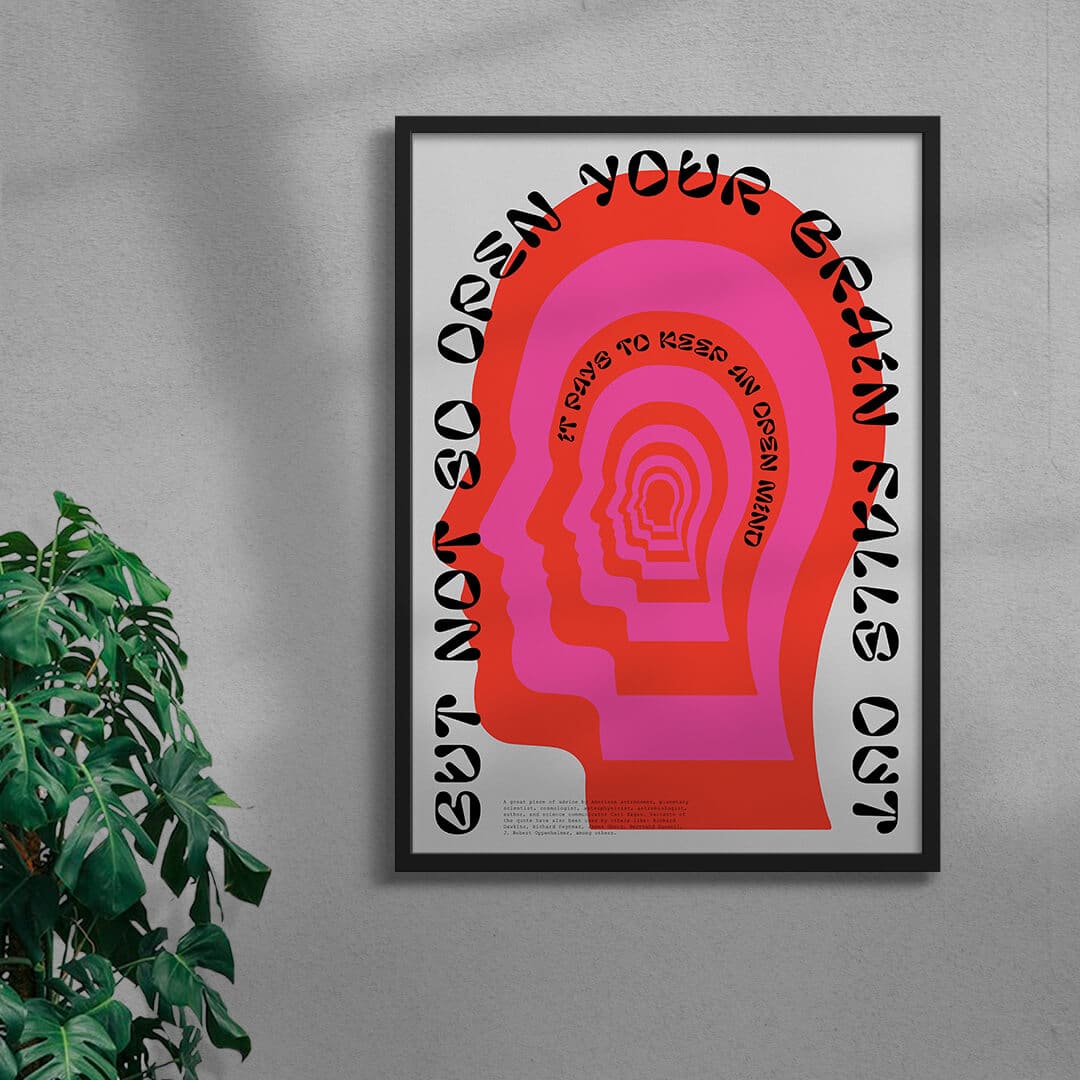 Open mind contemporary wall art print by John Schulisch - sold by DROOL
