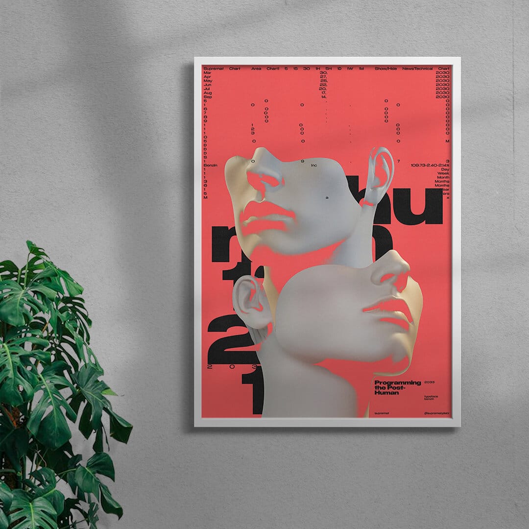 Post-human contemporary wall art print by Roman Post. - sold by DROOL