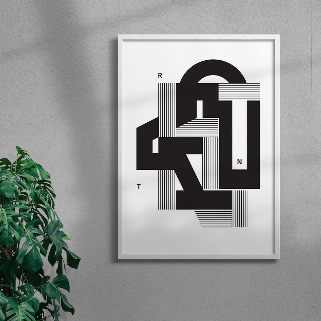 RNT contemporary wall art print by Przemek Bizoń - sold by DROOL