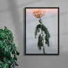 Load image into Gallery viewer, Sad Dahlia contemporary wall art print by John Artur - sold by DROOL