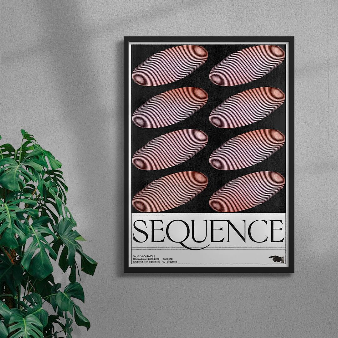 Sequence contemporary wall art print by Alexander Khabbazi - sold by DROOL