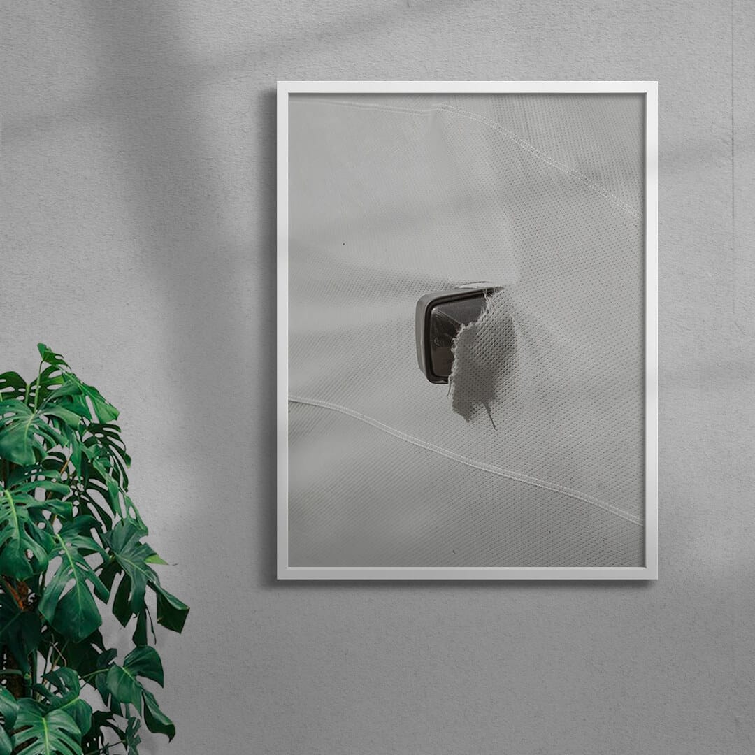 Side mirror contemporary wall art print by Enoch Ku - sold by DROOL